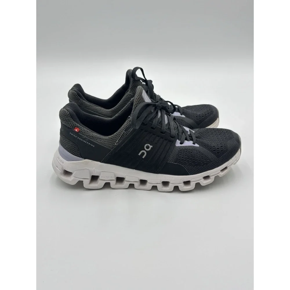 On Cloudswift Women's Running Shoe Sneaker in Black/Purple Women Size 8